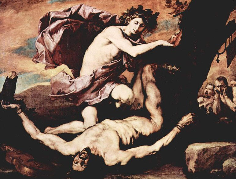 L Apollo e Marsia di Jusepe de Ribera e un quadroche si trova a Napoli nel Museo di Capodimonte (inv. Q 511), nella Galleria Napoletana. Fa parte dell